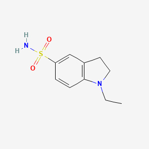 molecular formula C10H14N2O2S B8559124 1-Ethylindoline-5-sulfonamide 