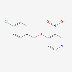 4-[(4-Chlorophenyl)methoxy]-3-nitropyridine