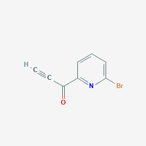 molecular formula C8H4BrNO B8559173 1-(6-Bromopyridin-2-yl)prop-2-yn-1-one 