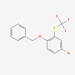 1-(Benzyloxy)-4-bromo-2-[(trifluoromethyl)sulfanyl]benzene