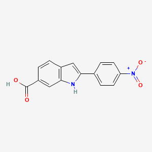 2-(4-Nitrophenyl)-1H-indole-6-carboxylic acid