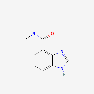 molecular formula C10H11N3O B8559255 1H-benzoimidazole-4-carboxylic acid dimethylamide 