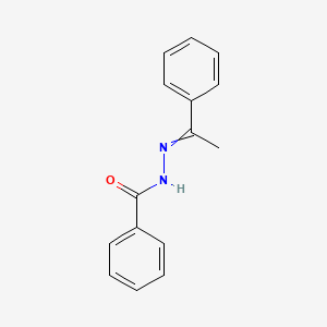 molecular formula C15H14N2O B8559275 Acetophenone benzoylhydrazone 