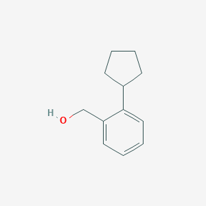 molecular formula C12H16O B8559283 2-Cyclopentylbenzyl alcohol 