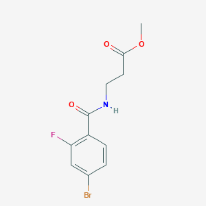Methyl 3-(4-bromo-2-fluorobenzamido)propanoate