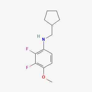 molecular formula C13H17F2NO B8559288 N-(Cyclopentylmethyl)-2,3-difluoro-4-methoxyaniline CAS No. 919800-29-6