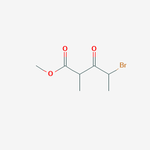 molecular formula C7H11BrO3 B8559297 Methyl 4-bromo-2-methyl-3-oxopentanoate CAS No. 95604-09-4