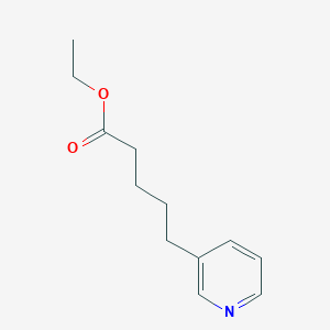 molecular formula C12H17NO2 B8559322 Ethyl 5-(pyridin-3-yl)pentanoate 