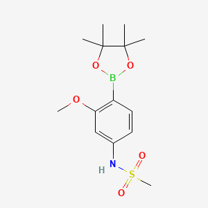 N-(3-methoxy-4-(4,4,5,5-tetramethyl-1,3,2-dioxaborolan-2-yl)phenyl)methanesulfonamide