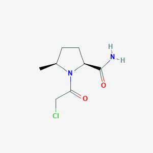 molecular formula C8H13ClN2O2 B8559418 (5S)-1-(Chloroacetyl)-5-methyl-L-prolinamide CAS No. 676561-05-0