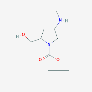 2-Hydroxymethyl-4-methylamino-pyrrolidine-1-carboxylic acid tert-butyl ester