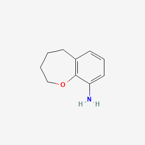 molecular formula C10H13NO B8559435 2,3,4,5-Tetrahydro-benzo[b]oxepin-9-ylamine 