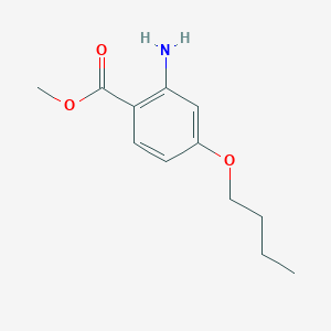 molecular formula C12H17NO3 B8559455 2-Amino-4-butoxybenzoic acid methyl ester 