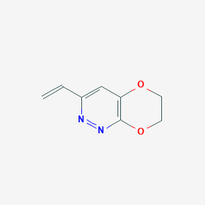 molecular formula C8H8N2O2 B8559522 3-Vinyl-6,7-dihydro-[1,4]dioxino[2,3-c]pyridazine 