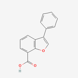 molecular formula C15H10O3 B8559524 3-Phenylbenzofuran-7-carboxylic acid 