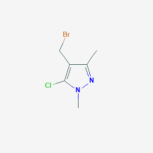 molecular formula C6H8BrClN2 B8559559 4-(bromomethyl)-5-chloro-1,3-dimethyl-1H-pyrazole 