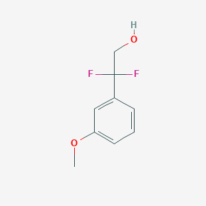 molecular formula C9H10F2O2 B8559570 2,2-Difluoro-2-(3-methoxyphenyl)ethanol 