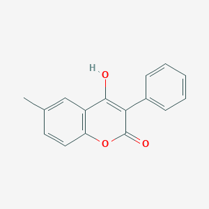 molecular formula C16H12O3 B8559588 6-Methyl-4-hydroxy-3-phenyl-coumarin 