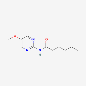 molecular formula C11H17N3O2 B8559608 N-(5-methoxypyrimidin-2-yl)hexanamide CAS No. 1057667-16-9