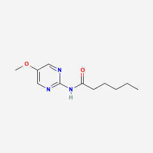 B8559608 N-(5-methoxypyrimidin-2-yl)hexanamide CAS No. 1057667-16-9