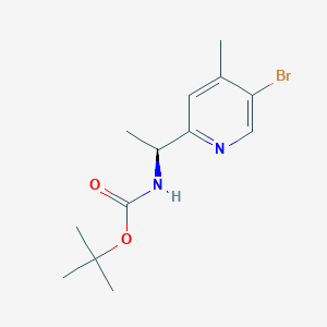 (S)-tert-butyl (1-(5-bromo-4-methylpyridin-2-yl)ethyl)carbamate