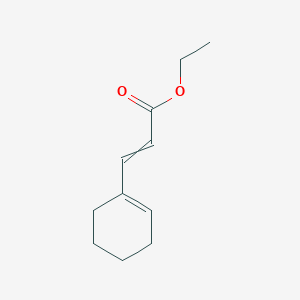 molecular formula C11H16O2 B8559630 Ethyl 3-(cyclohexenyl)acrylate CAS No. 75567-08-7