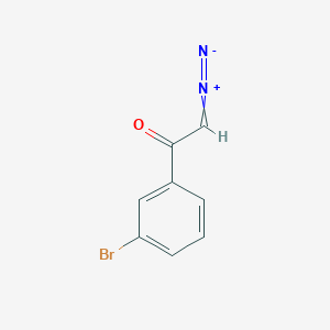 molecular formula C8H5BrN2O B8559634 1-(3-Bromophenyl)-2-diazonioethen-1-olate CAS No. 7023-79-2