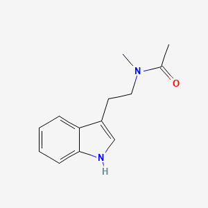 molecular formula C13H16N2O B8559646 N-[2-(1H-Indol-3-yl)ethyl]-N-methylacetamide 