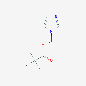 molecular formula C9H14N2O2 B8559650 1H-imidazol-1-ylmethyl pivalate 