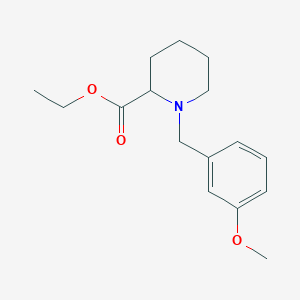 molecular formula C16H23NO3 B8559672 Ethyl 1-(3-methoxybenzyl)-2-piperidinecarboxylate 
