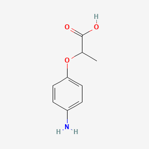 molecular formula C9H11NO3 B8559688 2-(4-Aminophenoxy)propanoic acid 