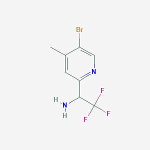1-(5-Bromo-4-methyl(2-pyridyl))-2,2,2-trifluoroethylamine