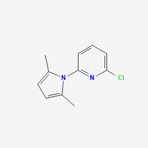molecular formula C11H11ClN2 B8559709 2-Chloro-6-(2,5-dimethyl-pyrrol-1-yl)-pyridine 