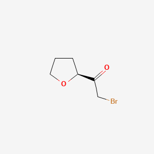 molecular formula C6H9BrO2 B8559771 (S)-2-bromo-1-(tetrahydrofuran-2-yl)ethanone 