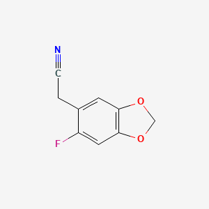 (6-Fluoro-benzo[1,3]dioxol-5-yl)-acetonitrile