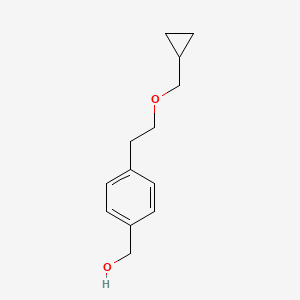 [4-[2-(cyclopropylmethoxy)ethyl]phenyl]methanol