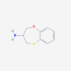 molecular formula C9H11NOS B8559864 3,4-dihydro-2H-1,5-benzoxathiepin-3-amine 