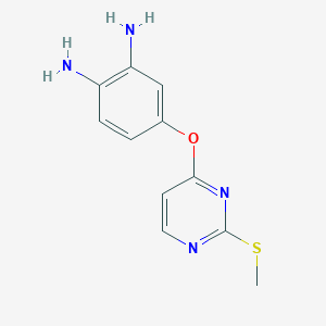 4-(2-methylsulfanylpyrimidin-4-yl)oxybenzene-1,2-diamine