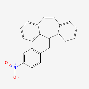 molecular formula C22H15NO2 B8559897 5-(4-nitrobenzylidene)-5H-dibenzo[a,d]cycloheptene 