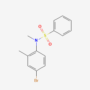 molecular formula C14H14BrNO2S B8559900 n-(4-Bromo-2-methylphenyl)-n-methylbenzenesulfonamide CAS No. 573714-65-5