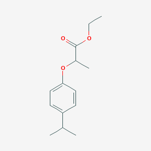 molecular formula C14H20O3 B8559936 Ethyl 2-(4-isopropylphenoxy)propionate 