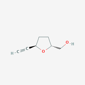 molecular formula C7H10O2 B8559943 (2R,5R)-5-ethynyl-2-(hydroxymethyl)-tetrahydrofuran 