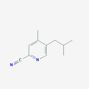 5-Isobutyl-4-methyl-pyridine-2-carbonitrile