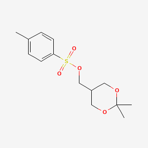 molecular formula C14H20O5S B8560051 (2,2-Dimethyl-1,3-dioxan-5-yl)methyl 4-methylbenzenesulfonate 