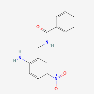 molecular formula C14H13N3O3 B8560055 N-Benzoyl-2-amino-5-nitrobenzylamine 