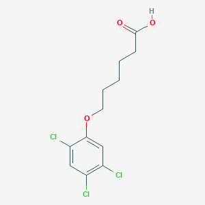 molecular formula C12H13Cl3O3 B8560072 6-(2,4,5-Trichlorophenoxy) hexanoic acid 