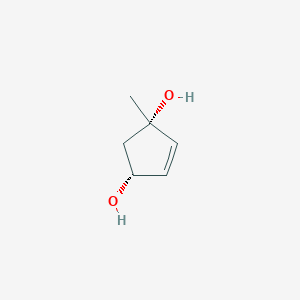 4-Cyclopentene-1,3-diol, 1-methyl-, (1S,3R)-