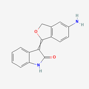 molecular formula C16H12N2O2 B8560119 3-(5-Amino-2-benzofuran-1(3H)-ylidene)-1,3-dihydro-2H-indol-2-one CAS No. 503447-59-4