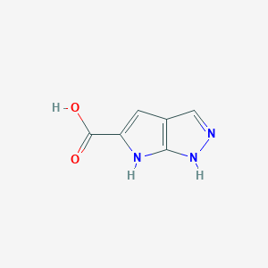 molecular formula C6H5N3O2 B8560156 1,6-Dihydropyrrolo[2,3-c]pyrazole-5-carboxylic acid 