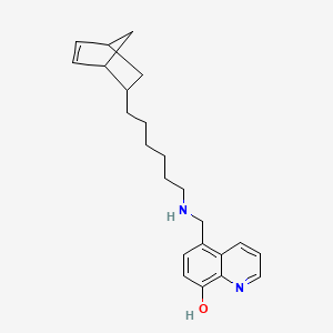 B8560160 5-(((6-(Bicyclo[2.2.1]hept-5-en-2-yl)hexyl)amino)methyl)quinolin-8-ol CAS No. 511243-86-0